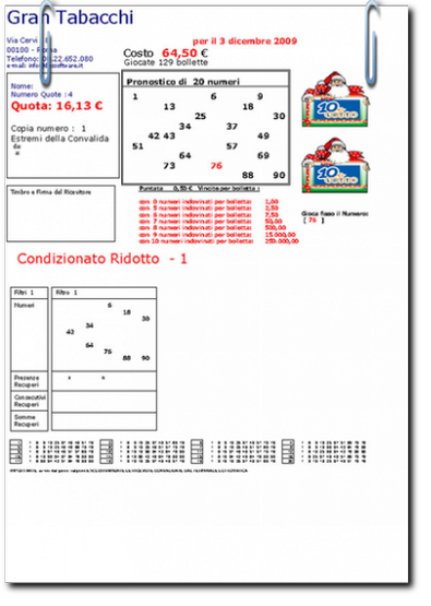 sistemi al 10elotto