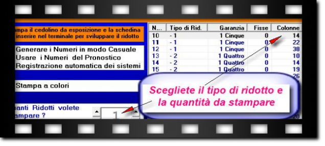 ridotti casuali al superenalotto